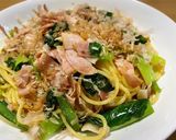 ベーコンと小松菜の和風パスタ作り方5写真