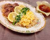 サッポロ一番醤油ラーメンで鉄板つけ麺作り方8写真