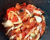 鶏肉の豆乳トマトクリーム風パスタ作り方4写真