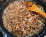 一石二鳥☆俺の牛丼＆煮汁de肉豆腐作り方4写真