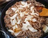 一石二鳥☆俺の牛丼＆煮汁de肉豆腐作り方3写真