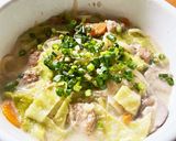 豚ばら豆乳スープパスタ♪作り方5写真