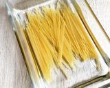 レンジでできる！しらすと水菜の和風パスタ作り方2写真