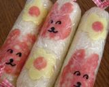 キャラ弁♪動物 de ロールサンド♪作り方1写真