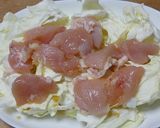鶏肉とキャベツの温玉のせ ごま味ラーメン作り方2写真