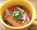 簡単♡醤油麹と生姜の納豆きのこスープ作り方4写真