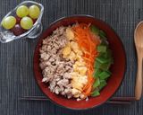 僕のレンチン☆ランチ　～４色ドン～作り方6写真