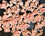 ほうれん草と挽肉のふわふわ卵味噌炒め作り方5写真