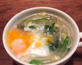 もやしの温玉スープ（失敗した温泉卵の救済作り方8写真
