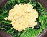 ほうれん草とたまごのふわふわ炒め作り方6写真