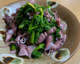 簡単一品★ホタルイカとわさび菜のお浸し作り方4写真