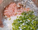 青じそ豆腐ハンバーグ☆梅ポン酢おろしだれ作り方4写真