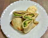 アボカドの油揚げ詰め焼き・梅肉で作り方5写真