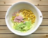 レンジで簡単＊キャベツの春色ポテトサラダ作り方8写真