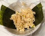 サッポロ一番で♡そばメシ味玉爆弾おにぎり作り方13写真