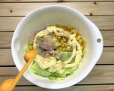 レンジで簡単＊キャベツの春色ポテトサラダ作り方9写真