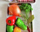 豚肉のバスク風煮作り方1写真