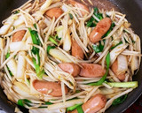万能調味料☆中華風ソーセージ野菜炒め作り方2写真