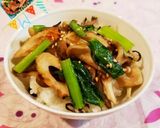 竹輪ときのこの丼♪作り方5写真