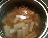生姜たっぷり豆腐のあんかけ汁作り方2写真