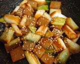 ☆ネギとこんにゃくのピリ辛炒め作り方3写真