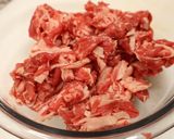 牛こま切れ肉で簡単タリアータ風作り方1写真