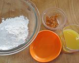 レンジで簡単♪オレンジ蒸しパン作り方1写真