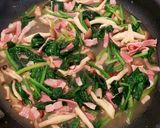 簡単　ベーコンとほうれん草の和風パスタ作り方6写真