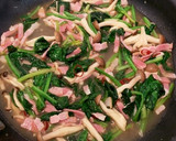 簡単　ベーコンとほうれん草の和風パスタ作り方6写真