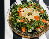 冷凍焼売 春菊 ワカメの簡単レンジ蒸し作り方4写真