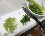 セロリのシャキシャキお好み焼き作り方1写真