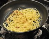 菜の花とバーニャカウダソースのパスタ作り方11写真