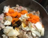 簡単しっかり味の豚バラ大根人参♪作り方4写真