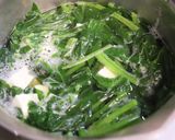 低FODMAP食♪法蓮草と豆腐の澄まし汁作り方3写真