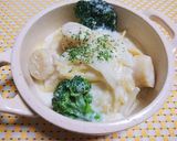 別茹で不要♫簡単ホタテのクリームパスタ作り方7写真
