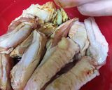 【レンジ８分】ふわふわ鳥手羽のチリ風味作り方1写真