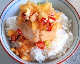 韓国風煮卵ごはん作り方1写真