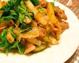 三つ葉と新じゃがの岩のりバター炒め作り方7写真
