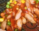 丼弁当●野菜ミックスであとのせオムライス作り方1写真