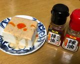 あ~ら美味しい！ラー油ゴマだれ冷奴作り方1写真