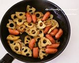 れんこんとウインナーのカレー炒め作り方3写真