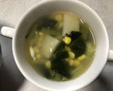 コーンたっぷりの洋風小松菜スープ作り方4写真