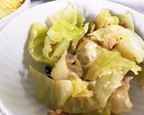 あさりベーコンキャベツの玉子とじ♪作り方5写真