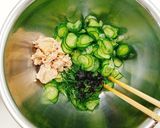 きゅうりとツナの塩昆布あえ作り方3写真