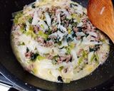 大根とひき肉でカルボナーラ風作り方5写真