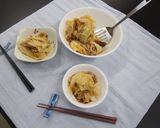 炊飯器DEちぎりキャベツと豚肉の蒸し物作り方9写真