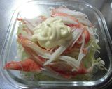 もやしとキャベツのカニカマヨ作り方5写真