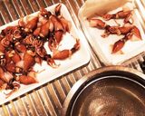 ホタルイカとアボカド豆腐のアヒージョ作り方1写真