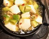 ホタルイカとアボカド豆腐のアヒージョ作り方5写真