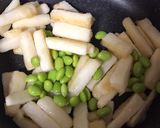 山芋の甘辛味噌炒め作り方2写真